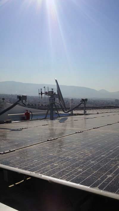 Building Automation - Smart Lufft-Sensor on Stavros Niarchos Foundation Cultural Center (SNFCC) in Athens