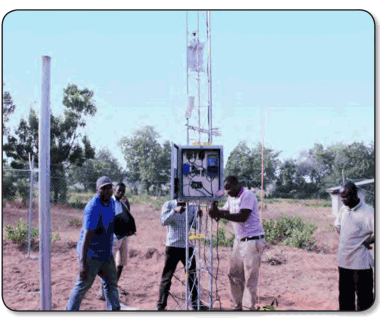 KNUST Engineers Installing Sutron DCP